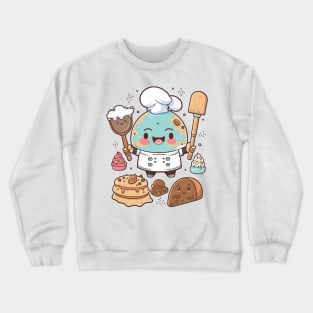 Channeling my inner kawaii baking pro today Crewneck Sweatshirt